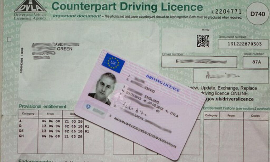 driving licence stolen